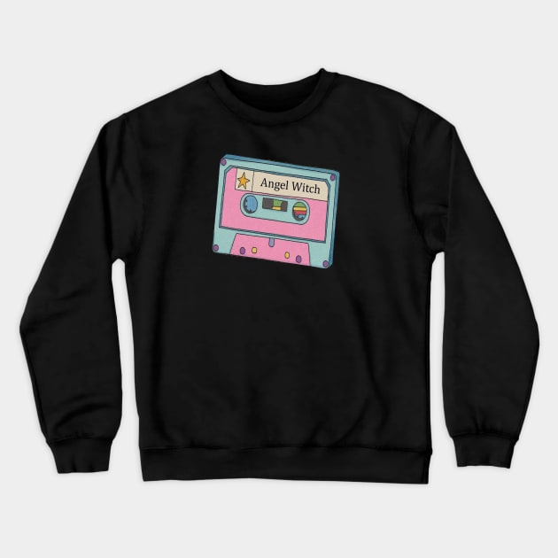 Vintage Cassette Tape Angel Witch Crewneck Sweatshirt by Beban Idup